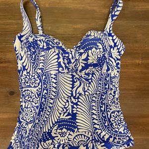 La Blanca size 6 tankini top nwot
